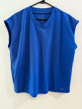 Jaanuu Royal Blue V-Neck Scrub Top